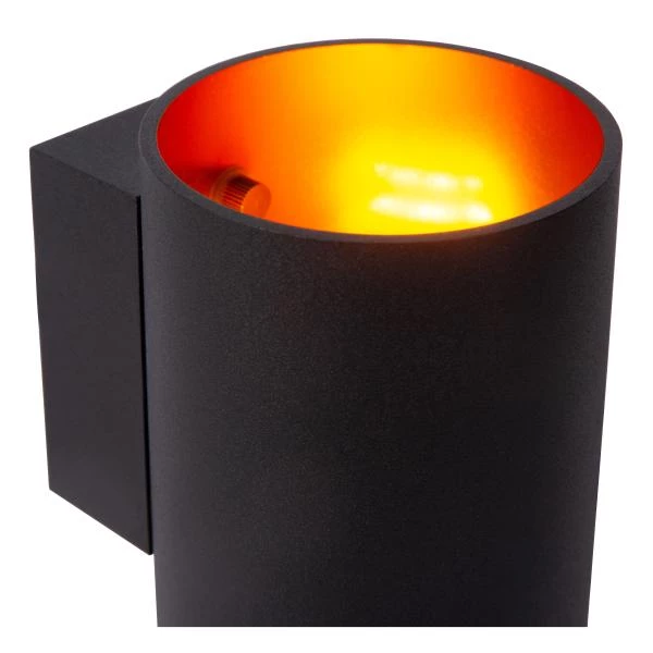 Lucide XERA - Lámpara de pared - Ø 8 cm - 1xG9 - Negro - detalle 3